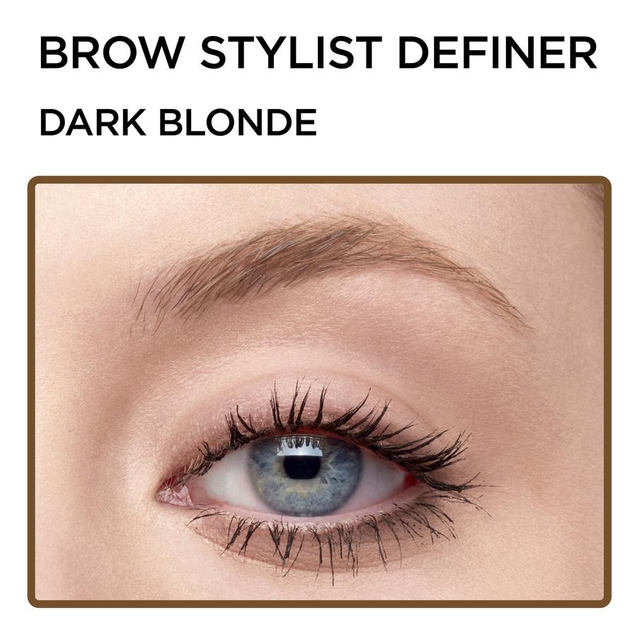 L'ORÉAL PARIS Brow Stylist Definer Waterproof Eyebrow Mechanical Pencil, 393 Soft Black, 0.003 oz.
