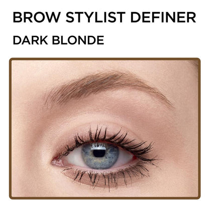L'ORÉAL PARIS Brow Stylist Definer Waterproof Eyebrow Mechanical Pencil, 393 Soft Black, 0.003 oz.