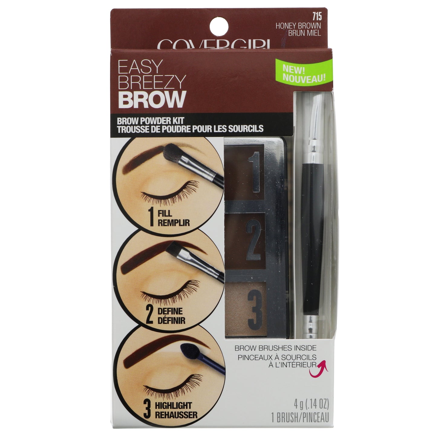 CoverGirl Easy Breezy Brow Powder Kit 715 Honey Brown
