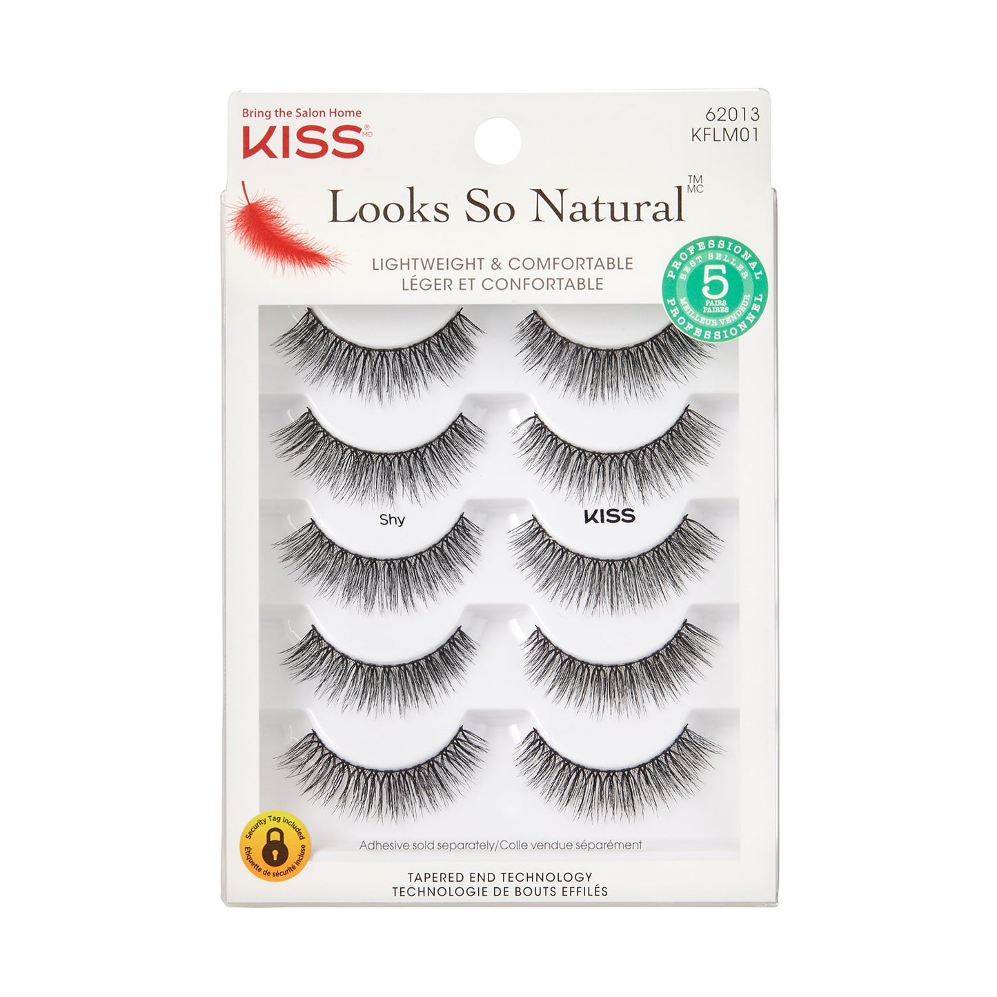 KISS Looks So Natural False Lashes - Shy, 5 count