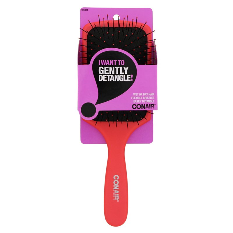 CONAIR Gentle Detangling Paddle Brush - Assorted