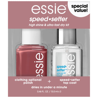 essie Salon-Quality Vegan Nail Polish, Speed Setter Top Coat, 0.46 fl oz