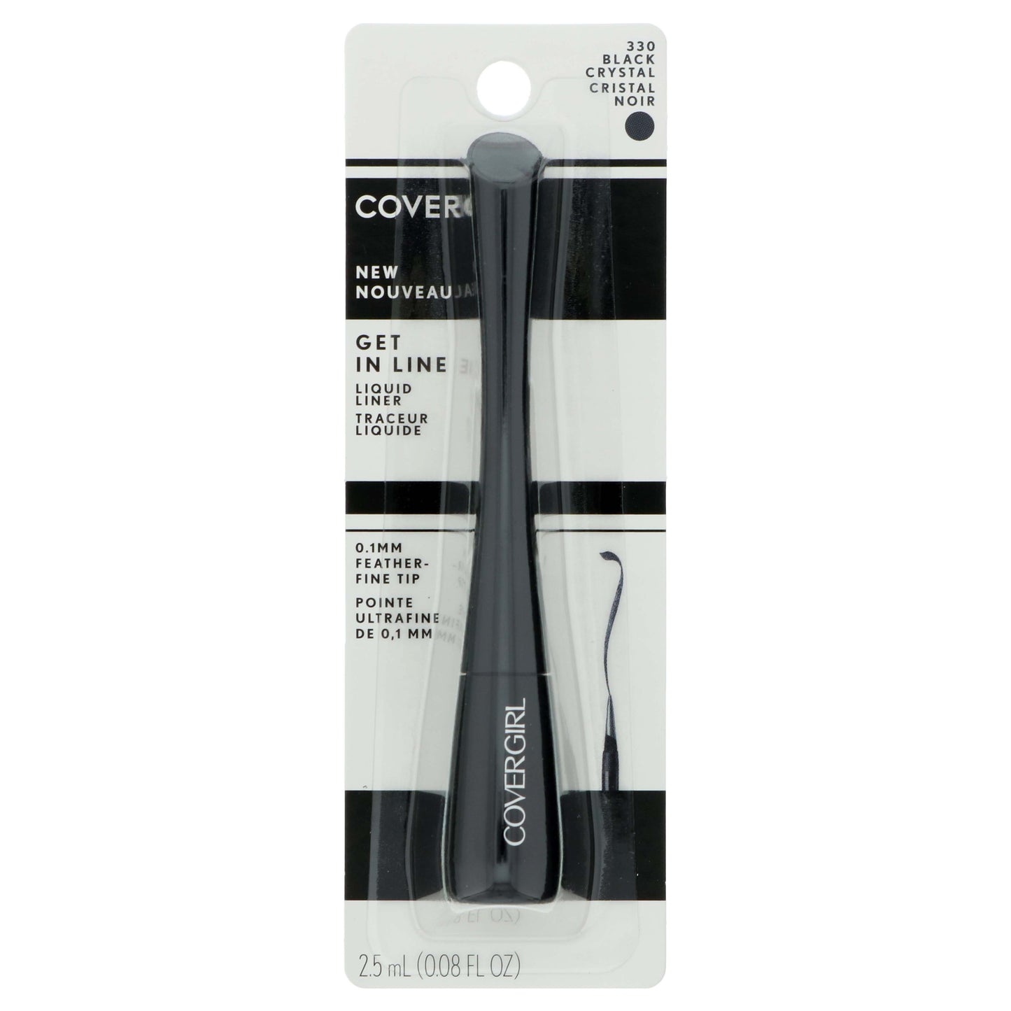 COVERGIRL Get In Line Liquid Eyeliner - 330 Black Crystal
