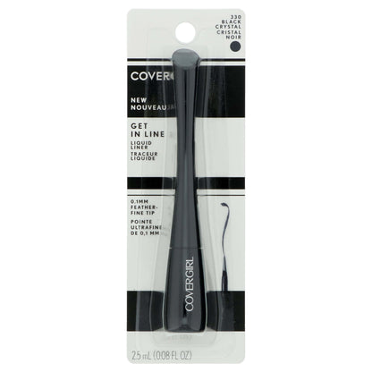 COVERGIRL Get In Line Liquid Eyeliner - 330 Black Crystal