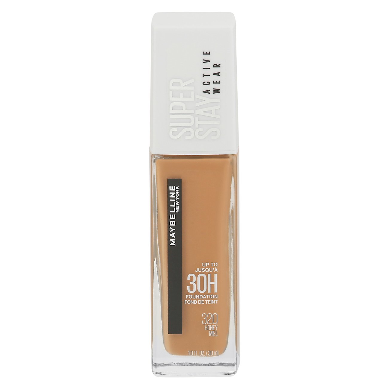 Maybelline Super Stay Longwear Liquid Foundation, Up to 30HR Wear, 320 Honey, 1 fl oz