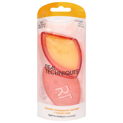 Real Techniques Miracle Complexion Makeup Sponge with Travel Case