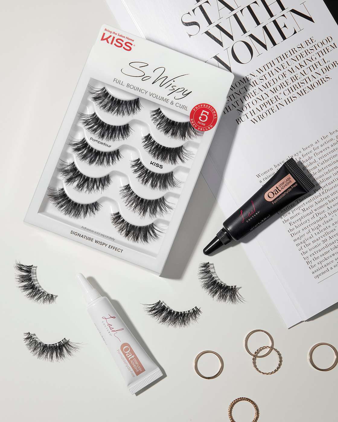 Kiss So Wispy Pompadour Lashes 5 Pairs