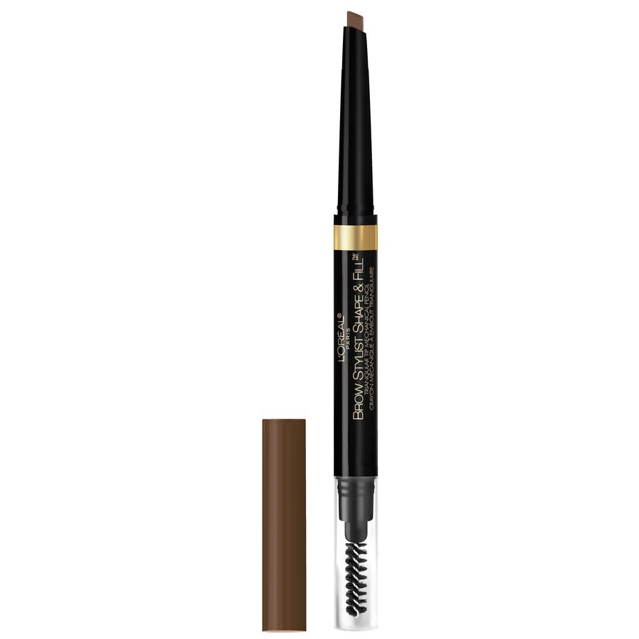 L'ORÉAL PARIS Brow Stylist Shape & Fill Mechanical Eye Brow Makeup Pencil, 415 Brunette, 0.008 oz.
