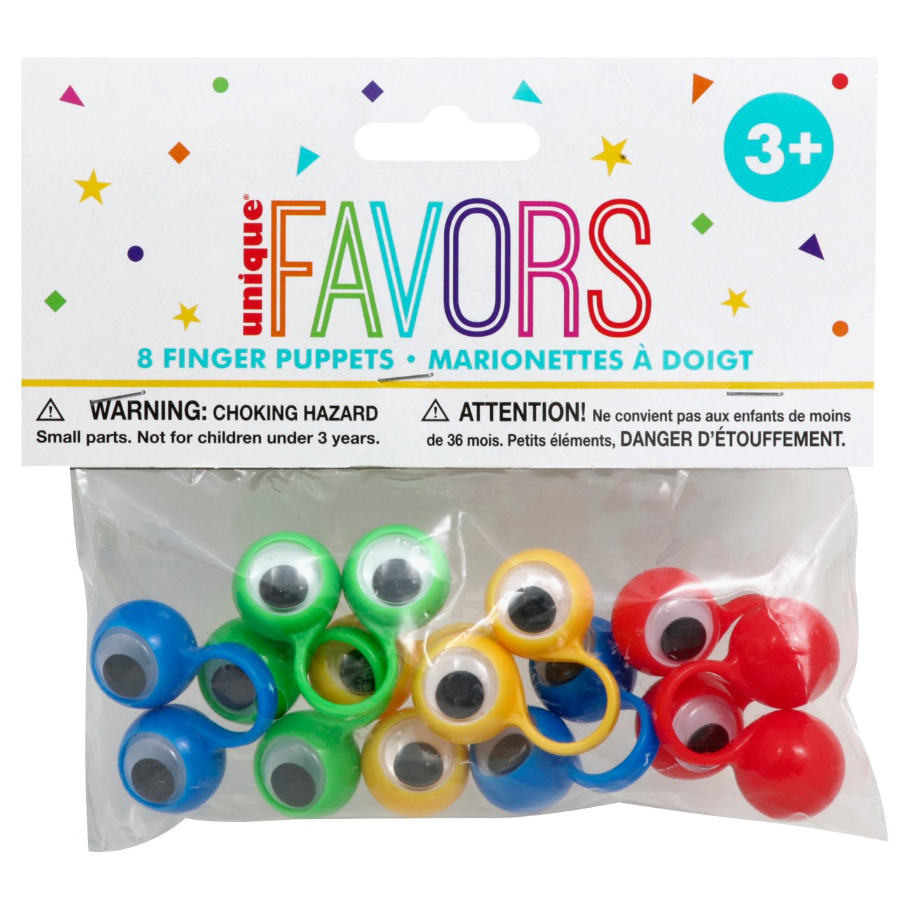 8 GOOGLY EYES FINGER PUPPETS