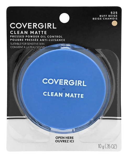 COVERGIRL Clean Matte Pressed Powder Oil Control - 525 Buff Beige
