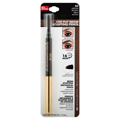Milani Stay Put Brow Sculpting Mechanical Pencil Medium Brown