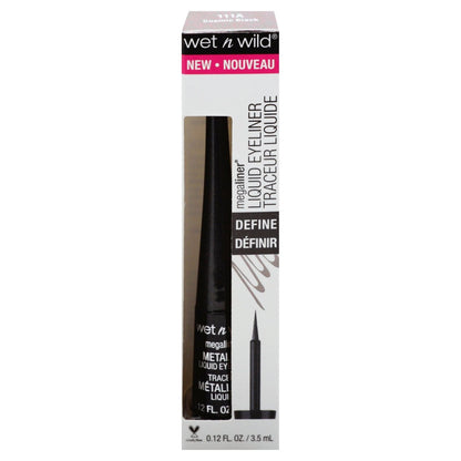 wet n wild MegaLiner Metallic Liquid Eyeliner - Cosmic Black
