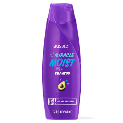 Aussie Shampoo Miracle Moist 12.1oz W/ Avocado & Jojoba Oil
