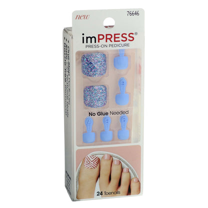 KISS imPRESS Press On Pedicure - Blanc Chic