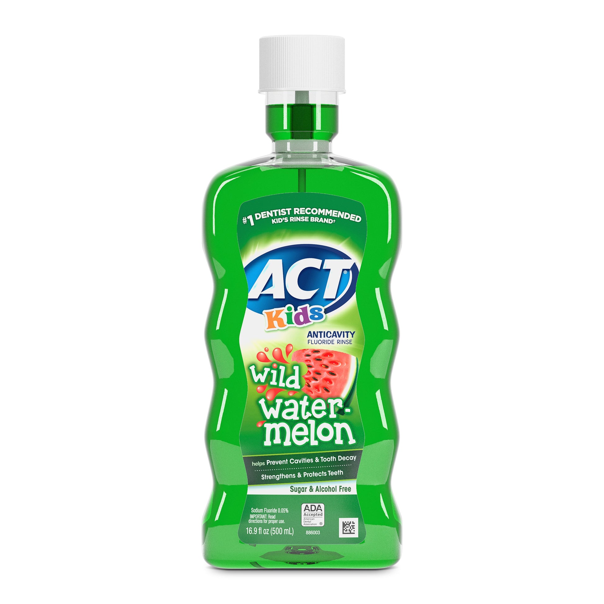 Act Kids Fluoride Rinse Wild Watermelon 16.9oz