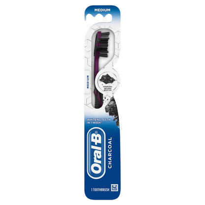 Oral-B Toothbrush Charcoal Medium Value 2-Pack