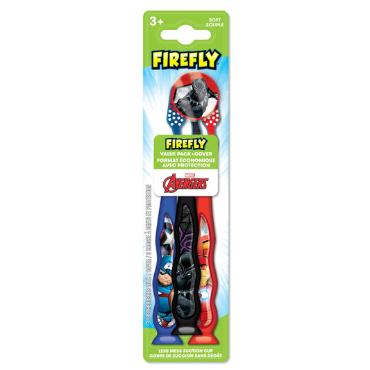 Firefly Toothbrush Avengers Soft 3 Count (6in)