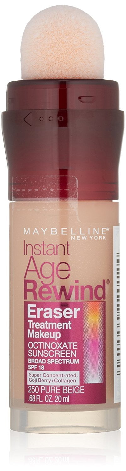 MAYBELLINE New York Instant Age Rewind Eraser Treatment Makeup, 120 Creamy Ivory, 0.68 oz