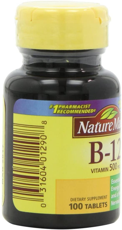 VITAMIN B-12 500 MCG TAB 100