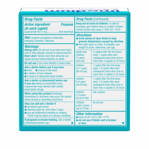 Imodium A-D Loperamide Hydrochloride Diarrhea Relief Caplets, 6 count