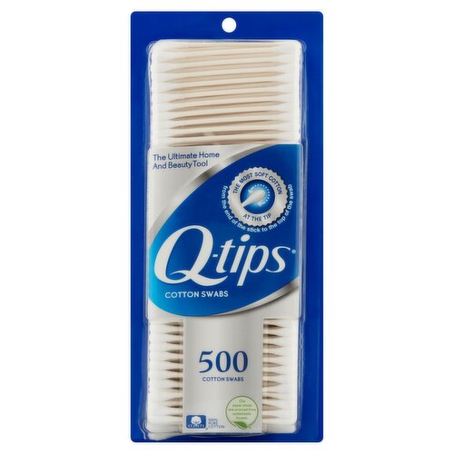 Q-Tips Cotton Swabs 500 Count .