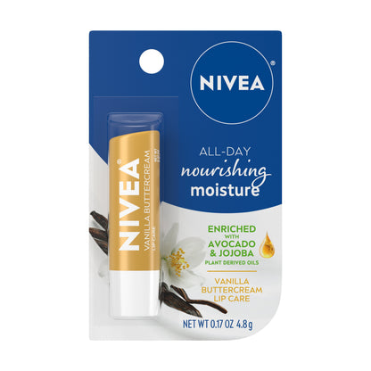 Nivea Lip Care Vanilla Butter Cream 0.17oz Carded (6in)