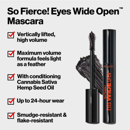 REVLON So Fierce! Eyes Wide Open Mascara - 101 Blackest Black