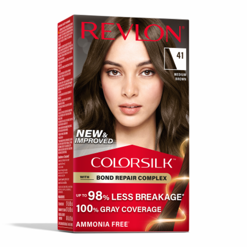 REVLON ColorSilk Permanent Hair Color with Bond Repair Complex - 40 Medium Ash Brown