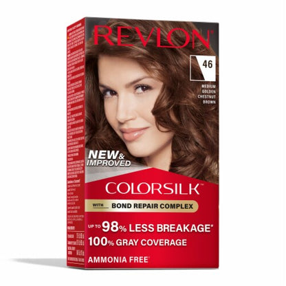REVLON ColorSilk Permanent Hair Color with Bond Repair Complex - 41 Medium Brown