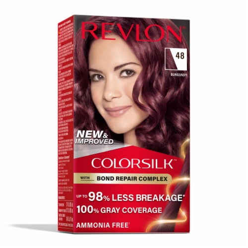 REVLON ColorSilk Permanent Hair Color with Bond Repair Complex - 48 Burgundy