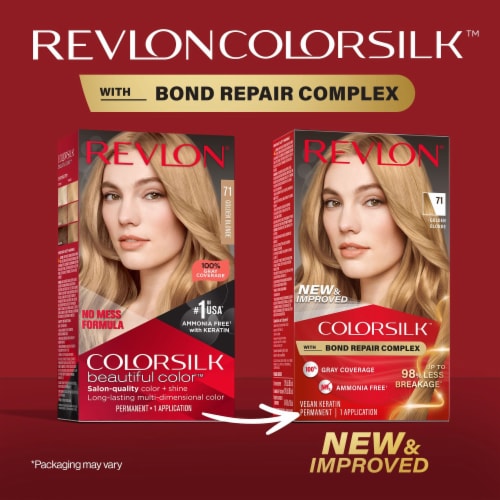REVLON ColorSilk Permanent Hair Color with Bond Repair Complex - 61 Dark Blonde