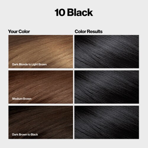 REVLON ColorSilk Permanent Hair Color with Bond Repair Complex - 010 Black