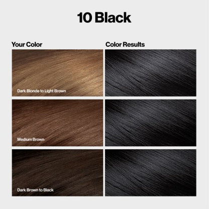 REVLON ColorSilk Permanent Hair Color with Bond Repair Complex - 010 Black
