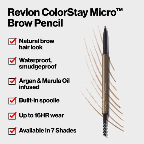 REVLON ColorStay Micro Brow Pencil - 457 Soft Black