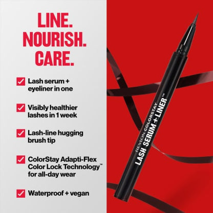 REVLON ColorStay Waterproof Lash Serum + Liner - 001 Blackest Black
