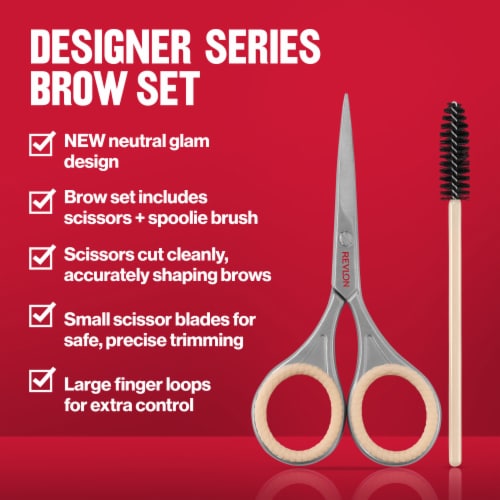REVLON Designer Series Brow Scissor and Spoolie