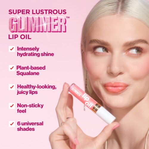 REVLON Super Lustrous Glimmer Lip Oil - 004 Gone Rose