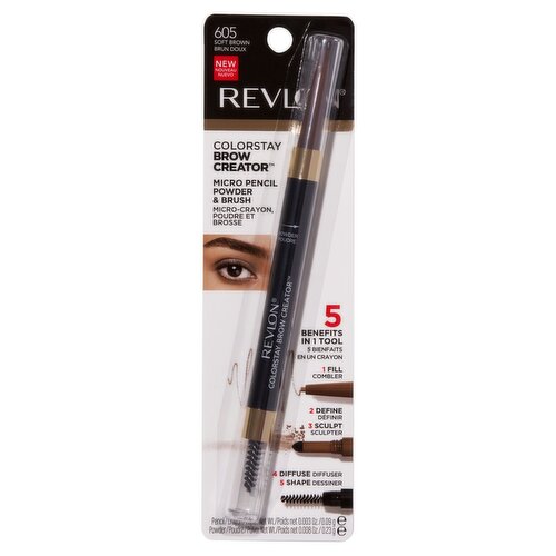 REVLON ColorStay Brow Creator Brow Pencil & Powder - 605 Soft Brown
