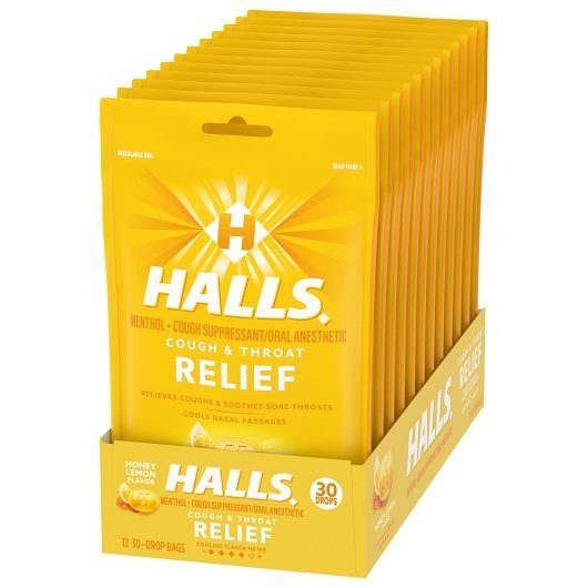 HALLS COUGH LZ 1.8MG 30 HNY
