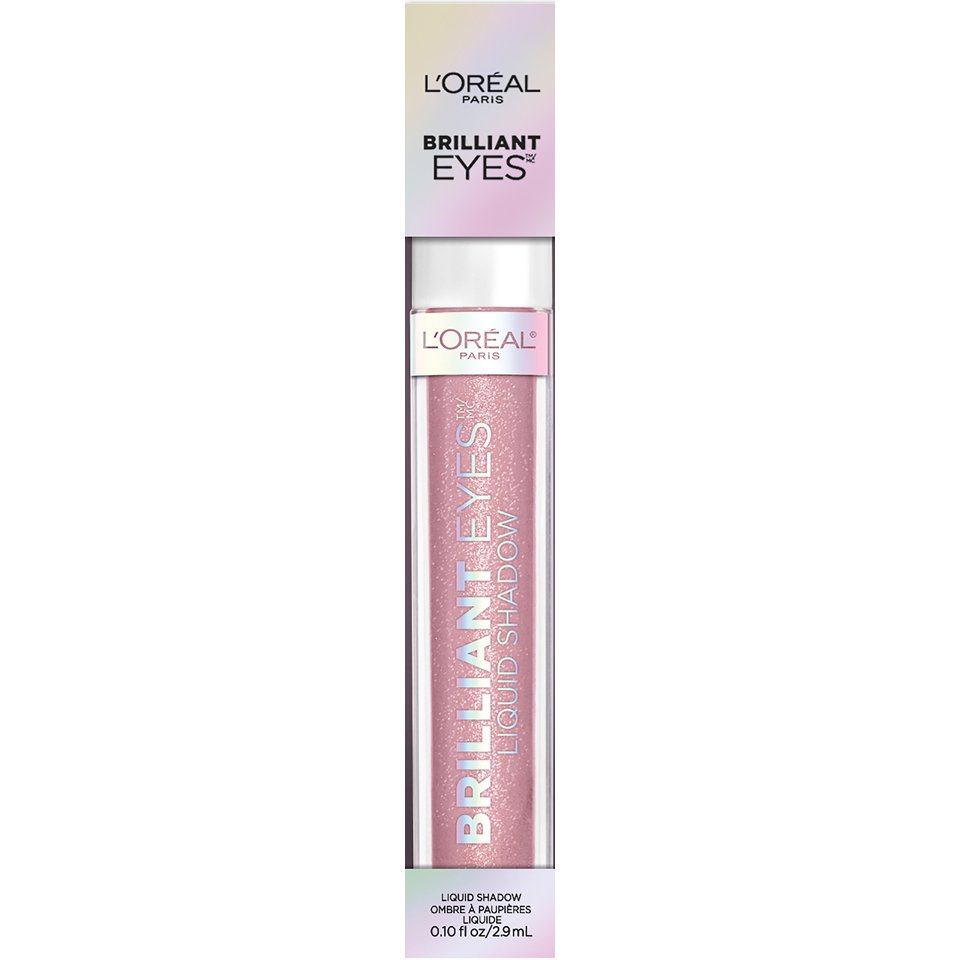 L'ORÉAL PARIS Brilliant Eyes Shimmer Liquid Eye Shadow Makeup, 430 Amethyst Quartz, 0.1 oz.