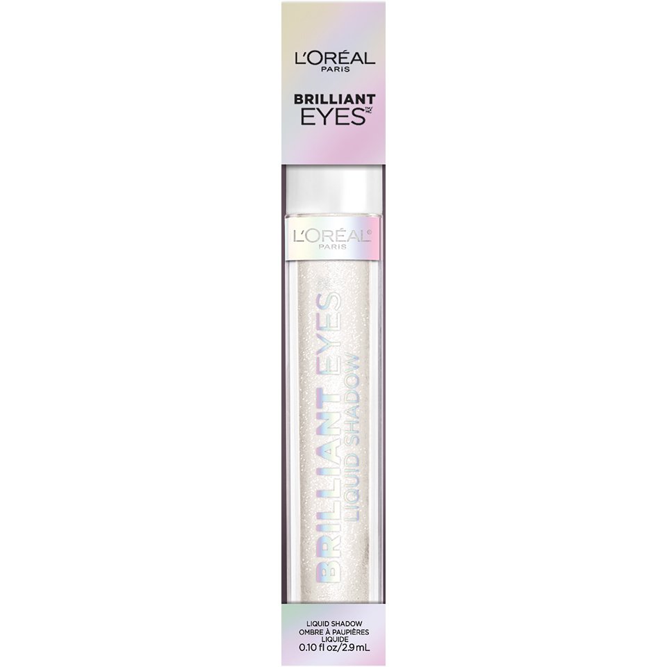 L'ORÉAL PARIS Brilliant Eyes Shimmer Liquid Eye Shadow Makeup, 460 String of Pearls, 0.1 oz.