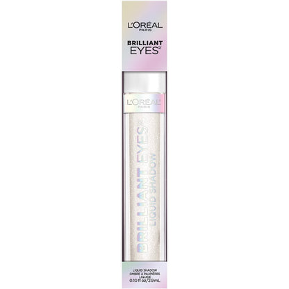 L'ORÉAL PARIS Brilliant Eyes Shimmer Liquid Eye Shadow Makeup, 460 String of Pearls, 0.1 oz.