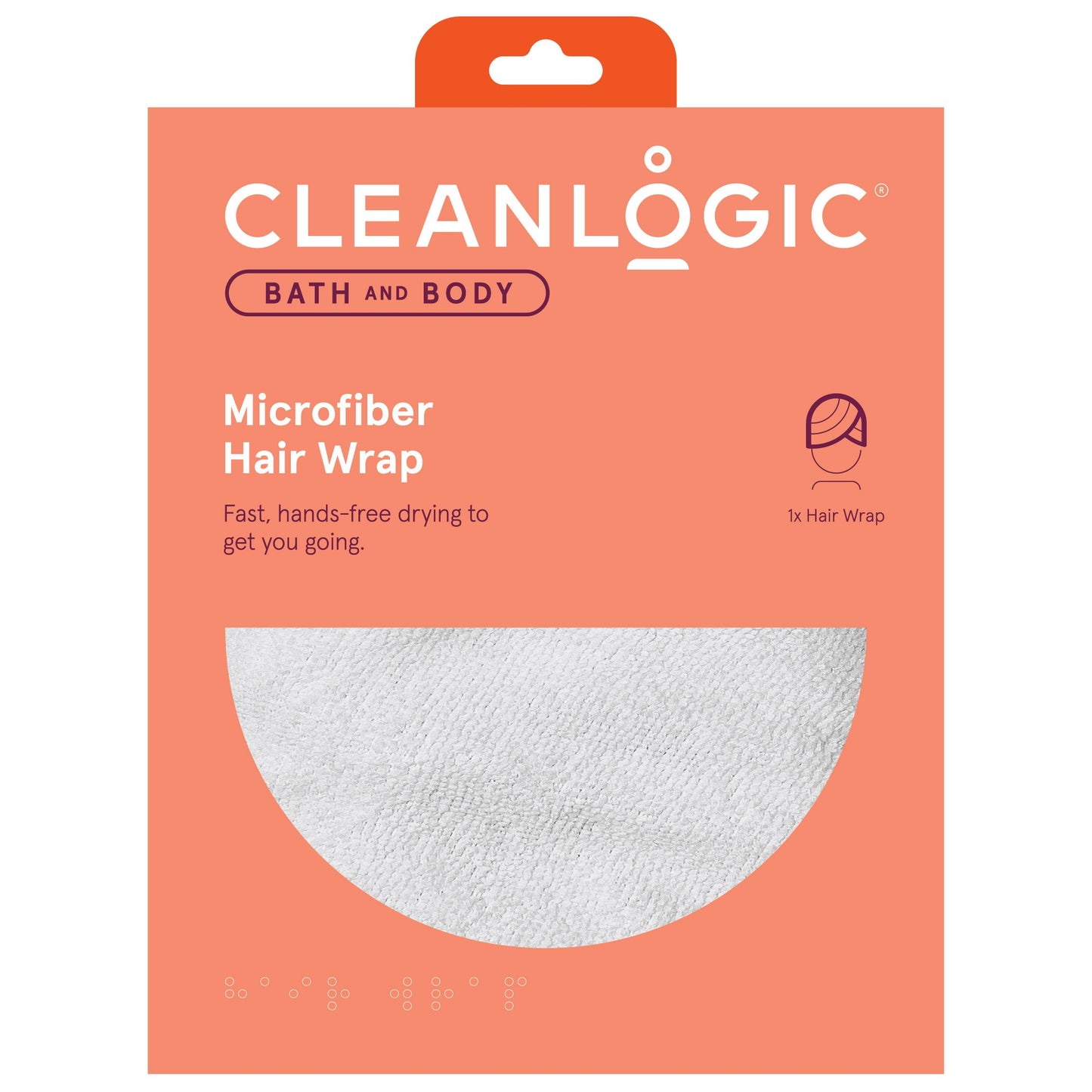 Clean Logic Bath & Body Microfiber Hair Wrap