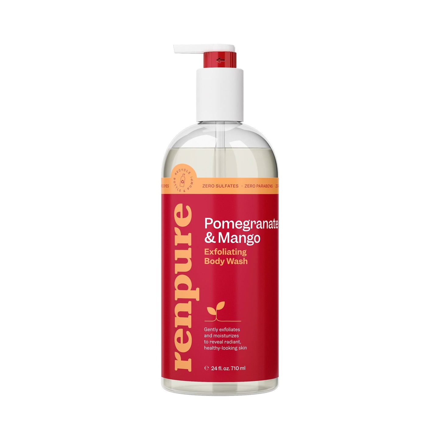 Renpure Body Wash Pomegranate And Mango Exfoliating 24oz