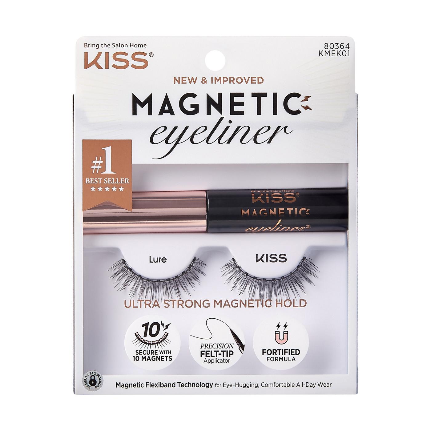 Kiss Magnetic Eyeliner And Eyelash Kit (Lure)