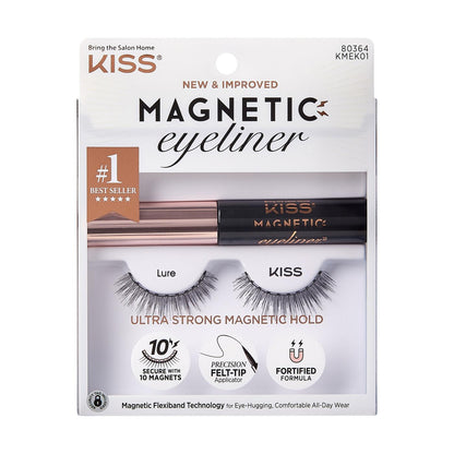 Kiss Magnetic Eyeliner And Eyelash Kit (Lure)
