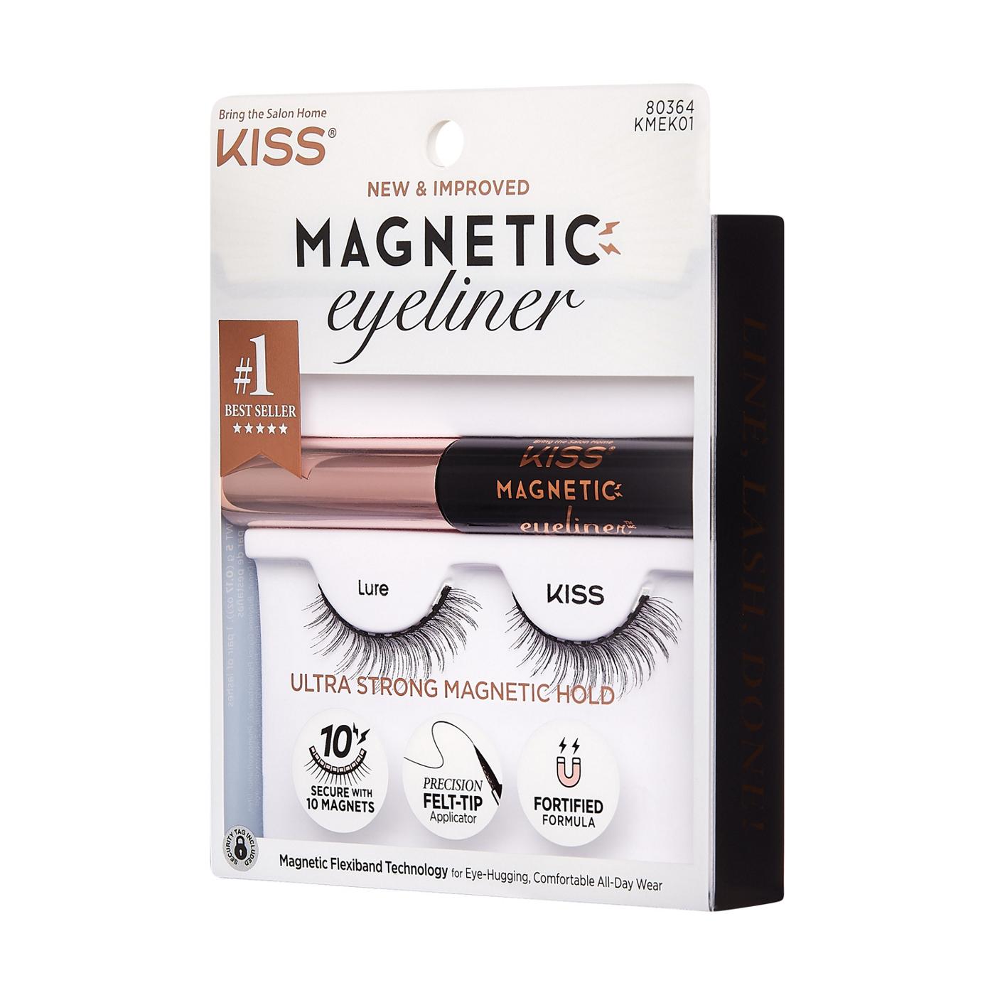 Kiss Magnetic Eyeliner And Eyelash Kit (Lure)