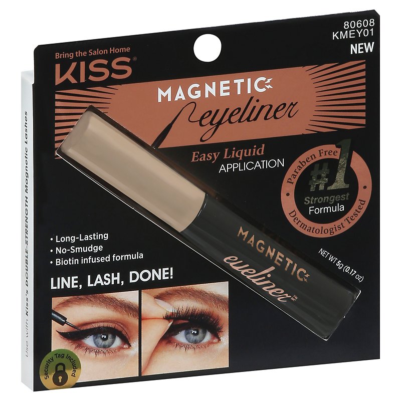Kiss Magnetic Eyeliner Black 0.17oz