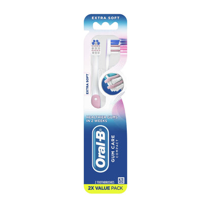 Oral-B Toothbrush Gum Care Compact Extra Soft Asst Colors