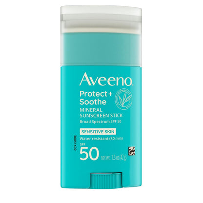 Aveeno Positively Mineral Spf#50 Sensitive Stick 1.5oz